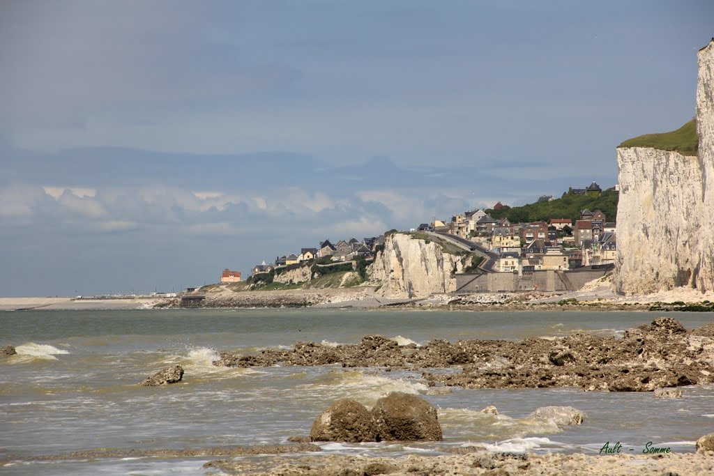 Ault depuis la plage